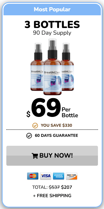 BreathiZen 3 bottles 90-day supply price